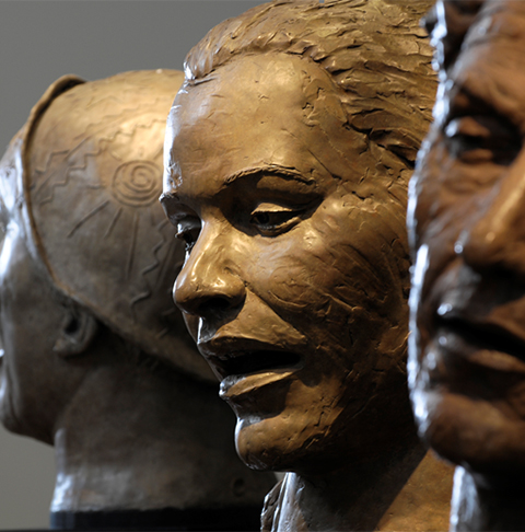 Bessie Smith, Billie Holiday, Woody Guthrie - Clinton Foundation - Contemporary Sculpture by Alan LeQuire